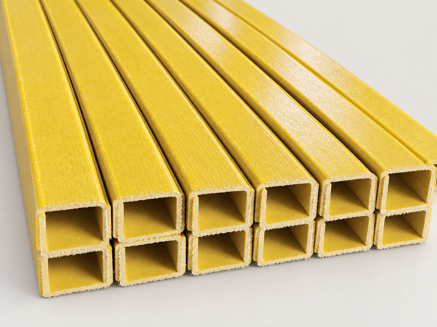 Square & rectangular tubes in fiberglass composite