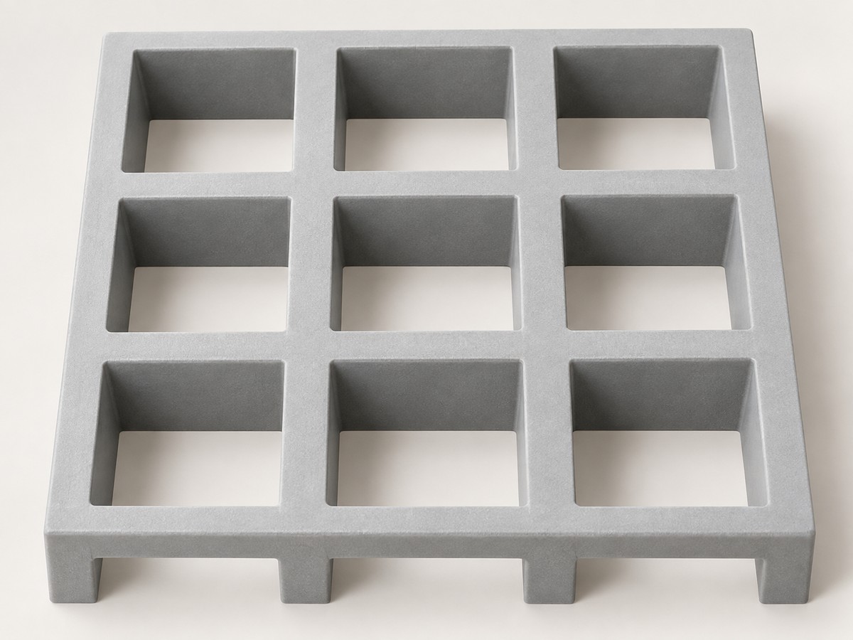 Smooth FRP grating surface